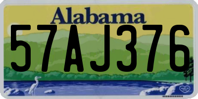 AL license plate 57AJ376