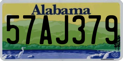 AL license plate 57AJ379
