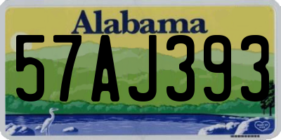 AL license plate 57AJ393