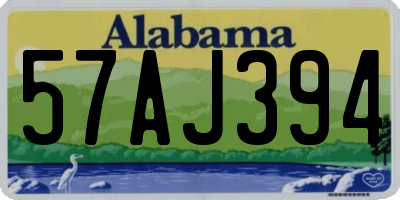 AL license plate 57AJ394