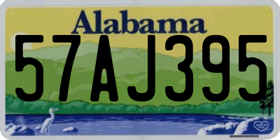 AL license plate 57AJ395