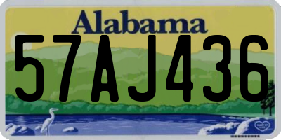 AL license plate 57AJ436