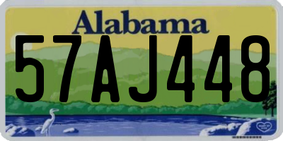 AL license plate 57AJ448