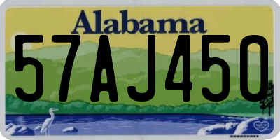 AL license plate 57AJ450