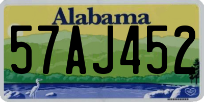 AL license plate 57AJ452