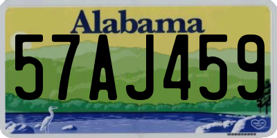 AL license plate 57AJ459