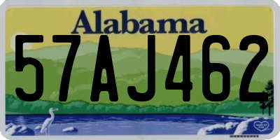 AL license plate 57AJ462