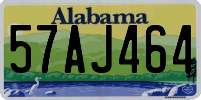 AL license plate 57AJ464
