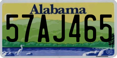 AL license plate 57AJ465