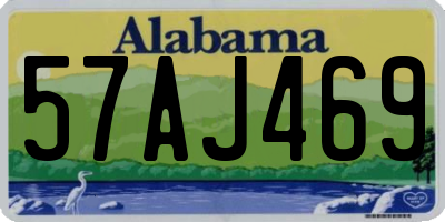 AL license plate 57AJ469