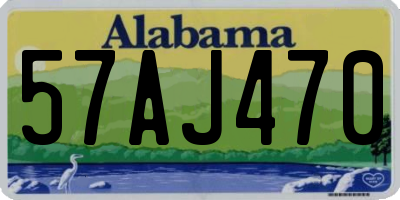 AL license plate 57AJ470