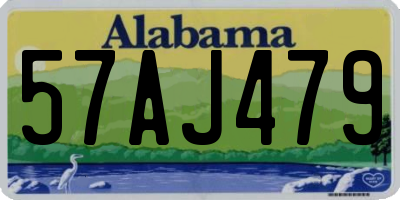 AL license plate 57AJ479