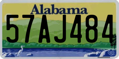 AL license plate 57AJ484