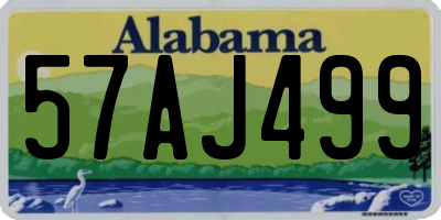 AL license plate 57AJ499