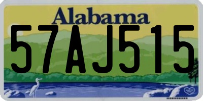 AL license plate 57AJ515