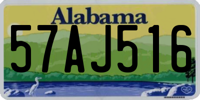 AL license plate 57AJ516