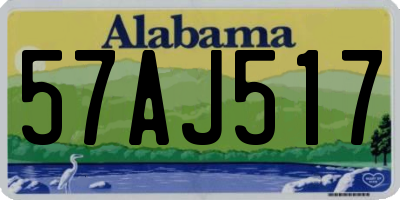 AL license plate 57AJ517