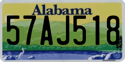 AL license plate 57AJ518