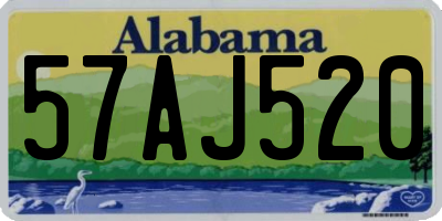 AL license plate 57AJ520