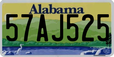 AL license plate 57AJ525