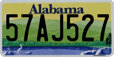 AL license plate 57AJ527