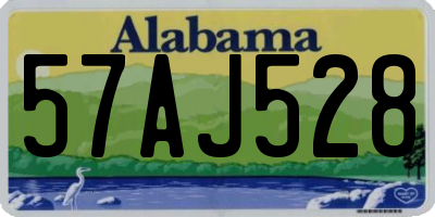 AL license plate 57AJ528