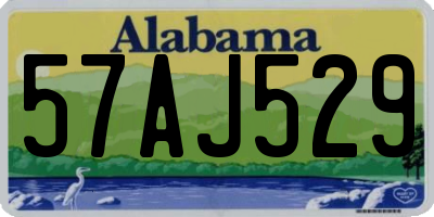 AL license plate 57AJ529