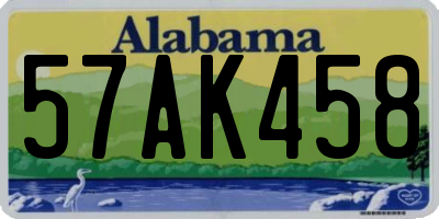 AL license plate 57AK458