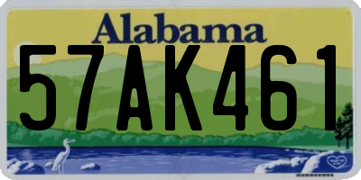 AL license plate 57AK461
