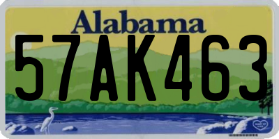 AL license plate 57AK463
