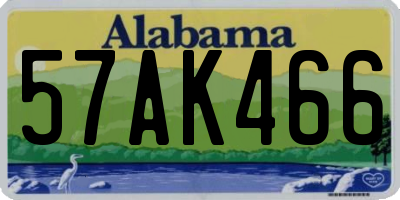 AL license plate 57AK466