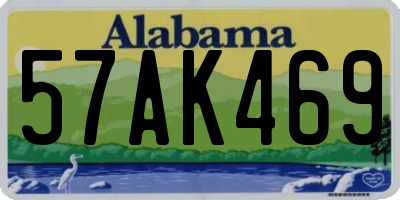 AL license plate 57AK469
