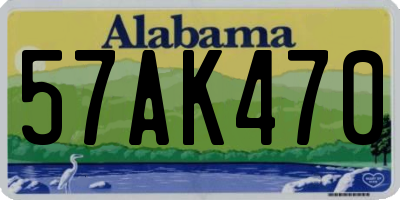 AL license plate 57AK470