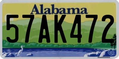 AL license plate 57AK472