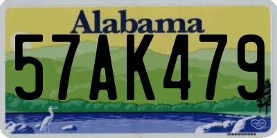 AL license plate 57AK479