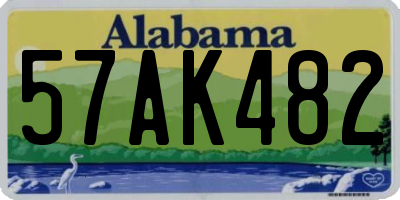 AL license plate 57AK482