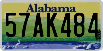 AL license plate 57AK484