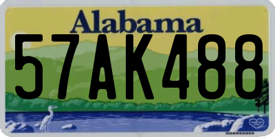 AL license plate 57AK488