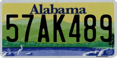AL license plate 57AK489