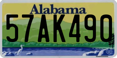 AL license plate 57AK490