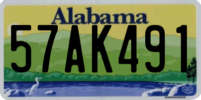 AL license plate 57AK491