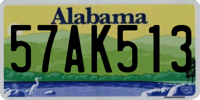 AL license plate 57AK513