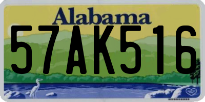 AL license plate 57AK516