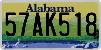 AL license plate 57AK518