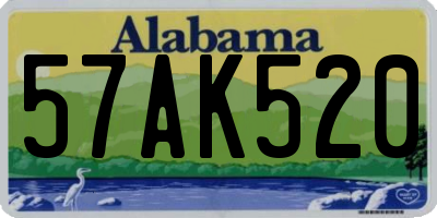 AL license plate 57AK520