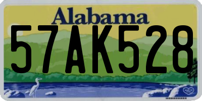 AL license plate 57AK528