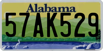 AL license plate 57AK529