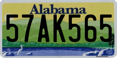 AL license plate 57AK565