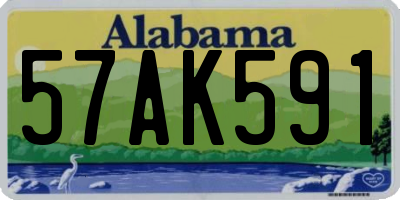 AL license plate 57AK591