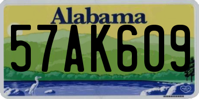 AL license plate 57AK609